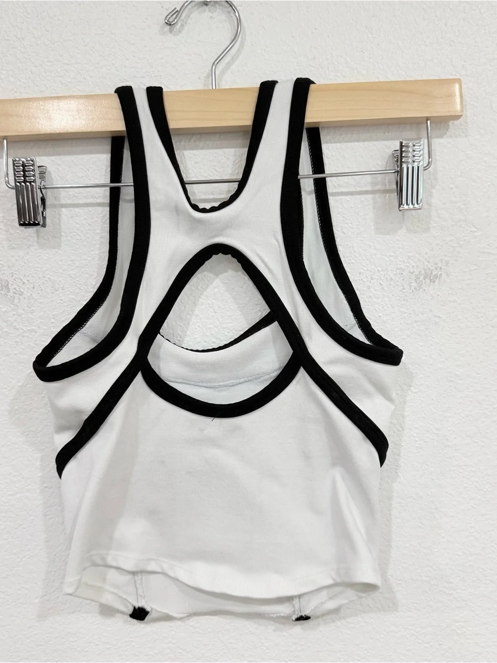 FP Movement Cross Bar Cami White Black Women’s Size X-Small/Small - Picture 4 of 5